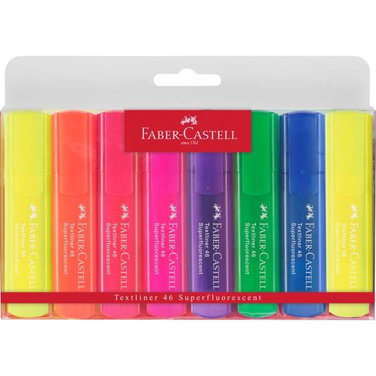 Evidenziatore textliner 46sf fluo set da 8