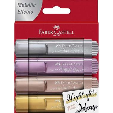 Evidenziatori textliner 46 metallic 4pz