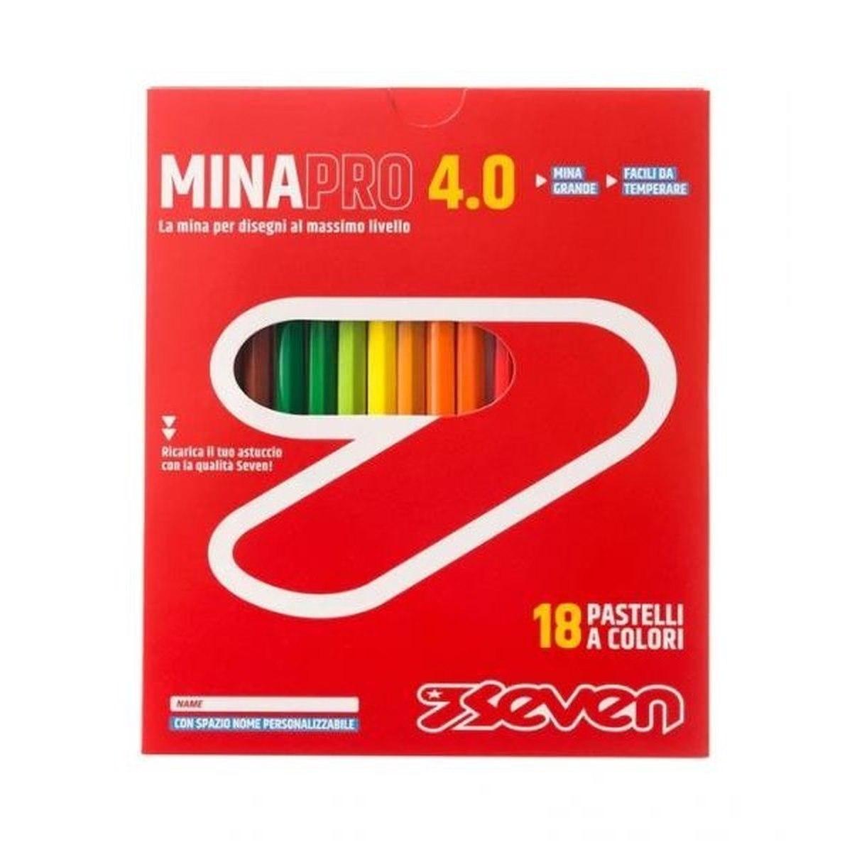 Pastelli mina pro 4.0 - scatola 18 pz seven