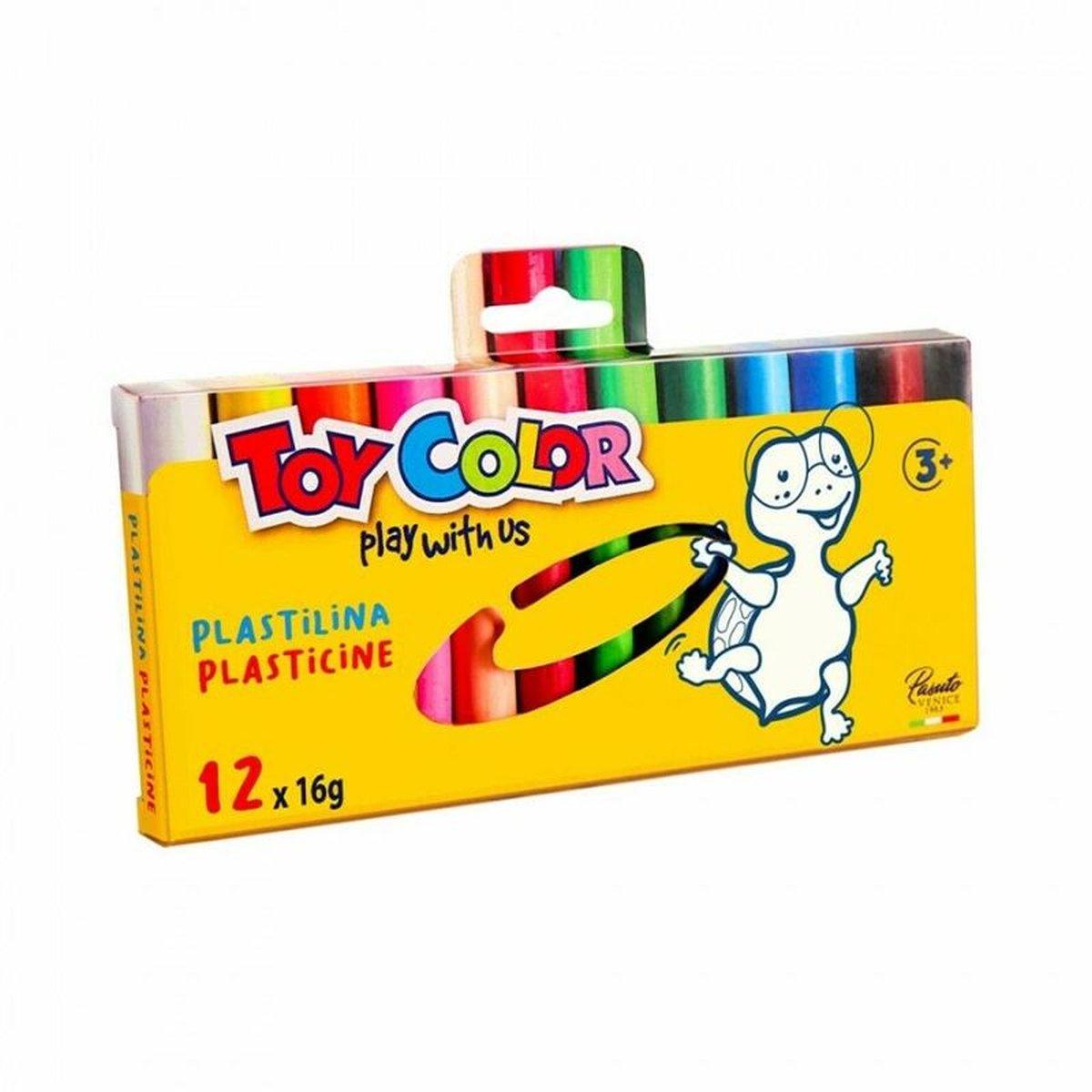 CONF. 12 PANETTI PLASTILINA DA 16gr COLORI ASS