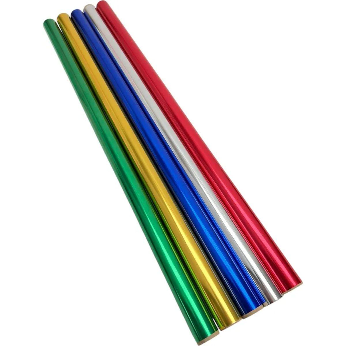 Rotolo carta metalliz assortito 70x1,5mt