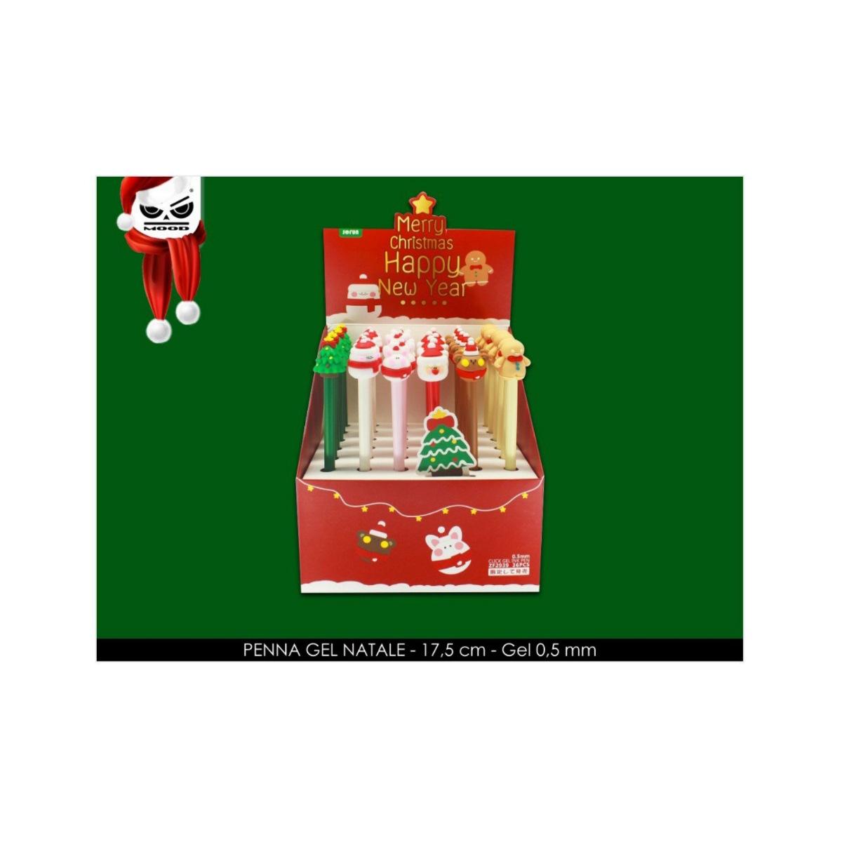 Penna gel natale decorata