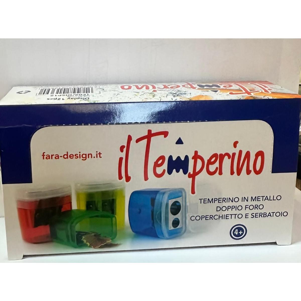 Temperamite met 2 fori c/serb 12pz