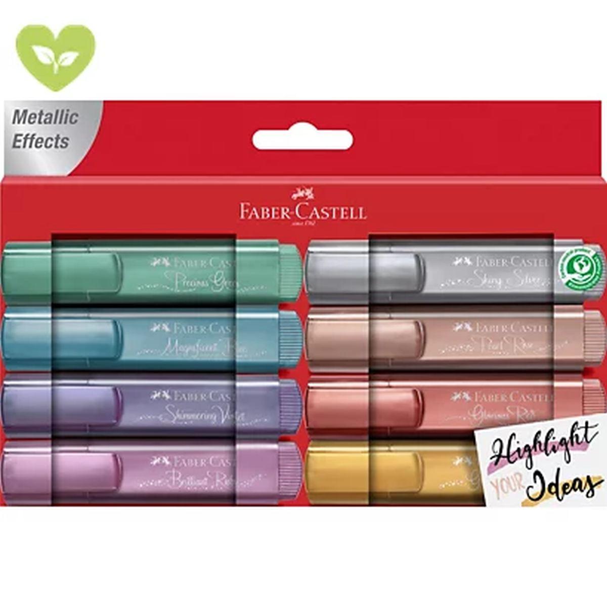 Evidenziatori textliner 46 metallic 8 pz