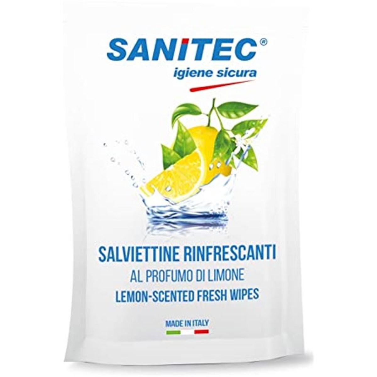 Sanitec salviette monouso limone