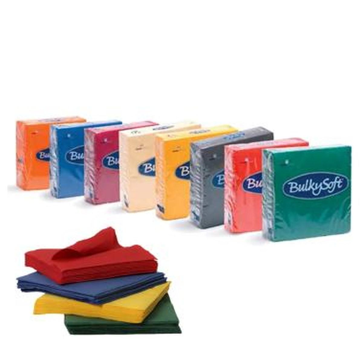 Tovaglioli colorati forti 33x33 2 veli cf 100pz