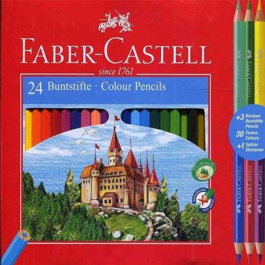 Pastelli colorati eco 24 col+3 bicolor +