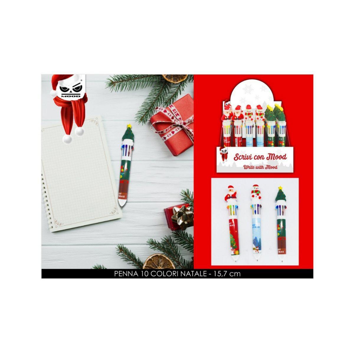 Penna 10 colori natale