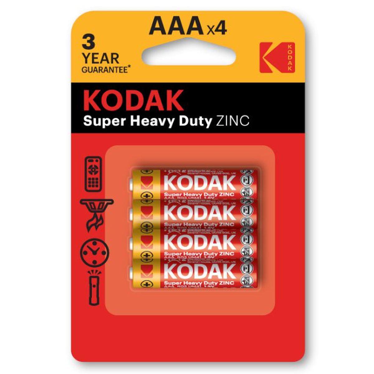 kod. batterie Kodak AAAx4 zinco alta potenza 4 ministilo