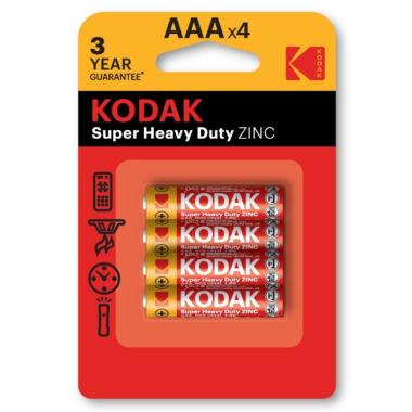 kod. batterie Kodak AAAx4 zinco alta potenza 4 ministilo