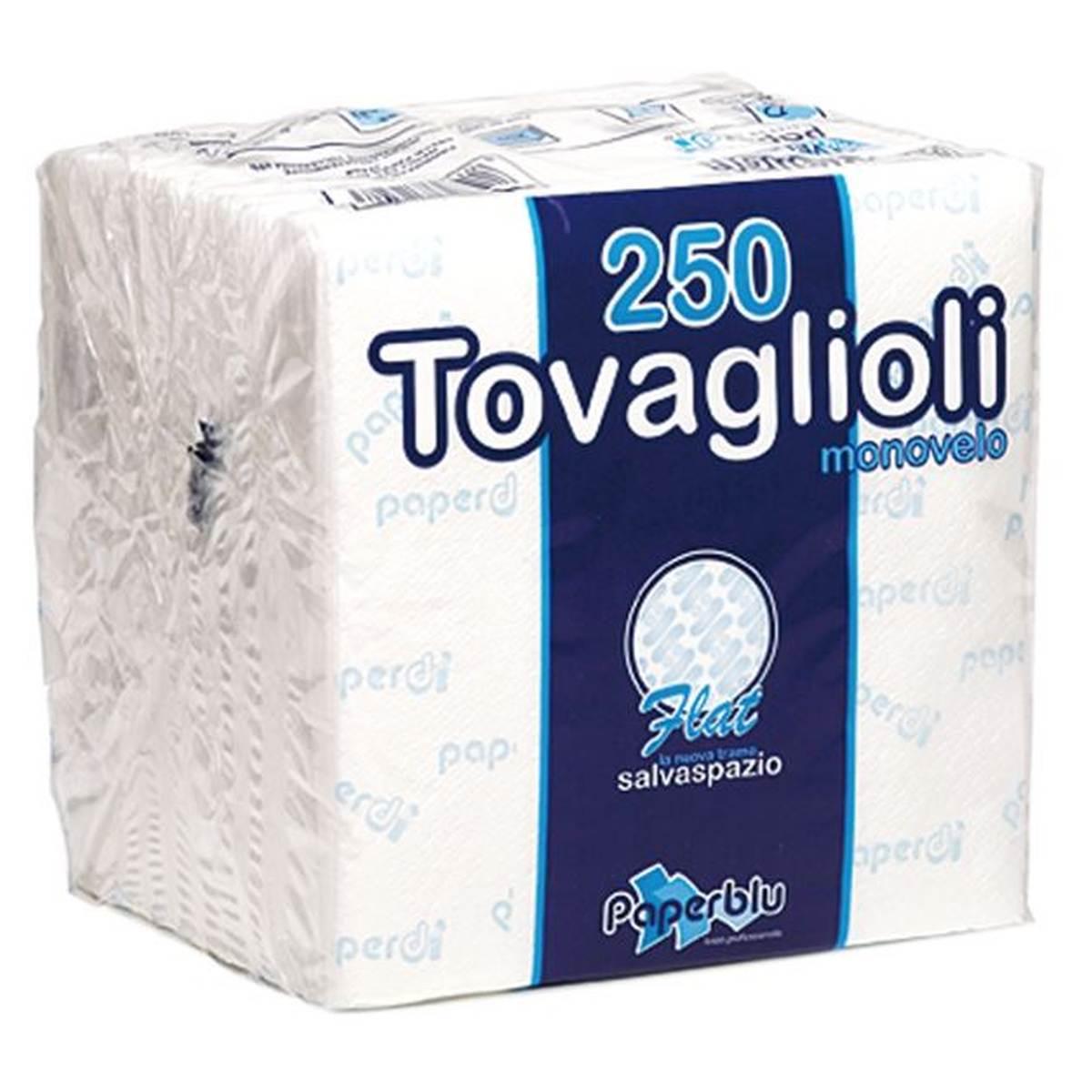 Tovaglioli 33x33 1 velo flat 250pz