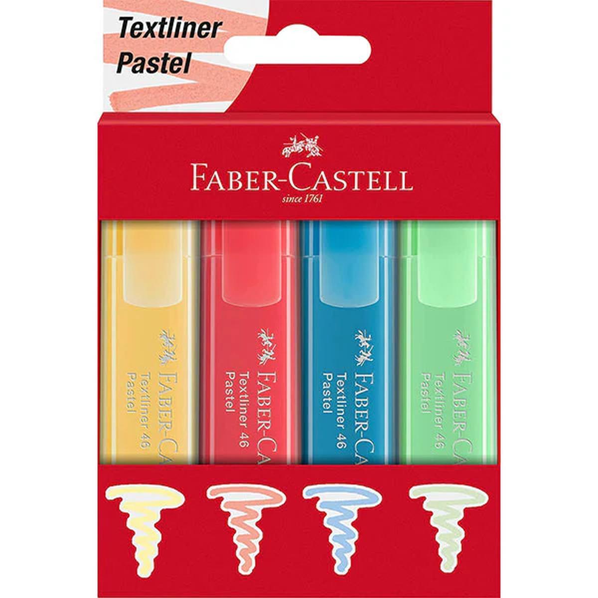 Evidenziatori textliner 46 pastel 4 pz