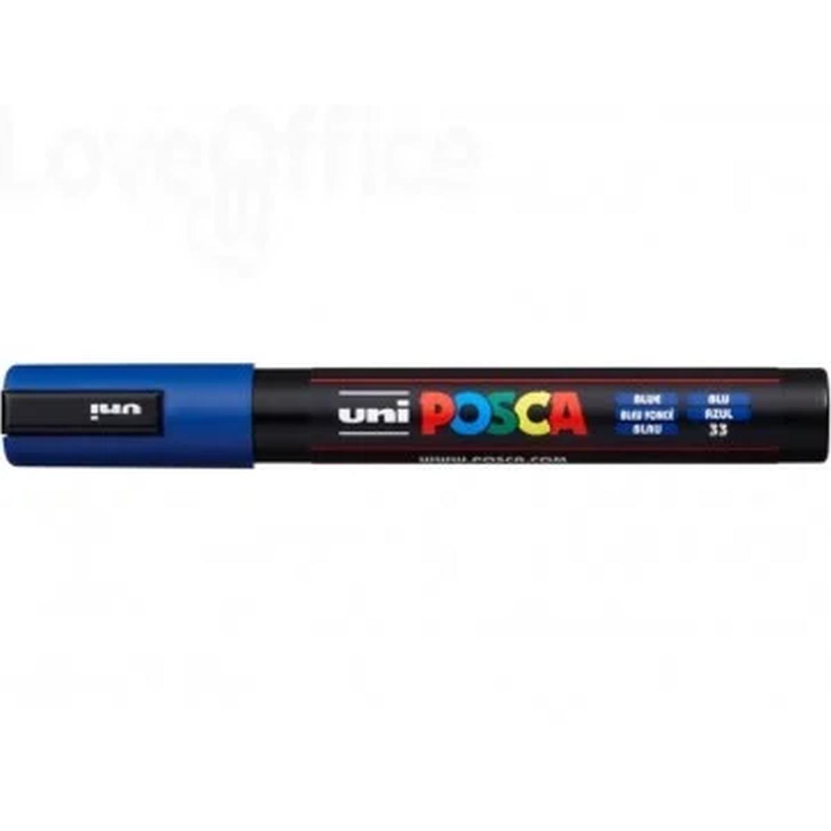 Uni posca punta media blu