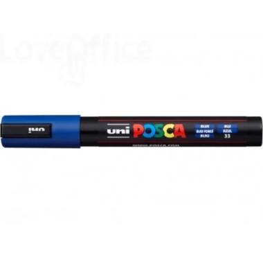 Uni posca punta media blu