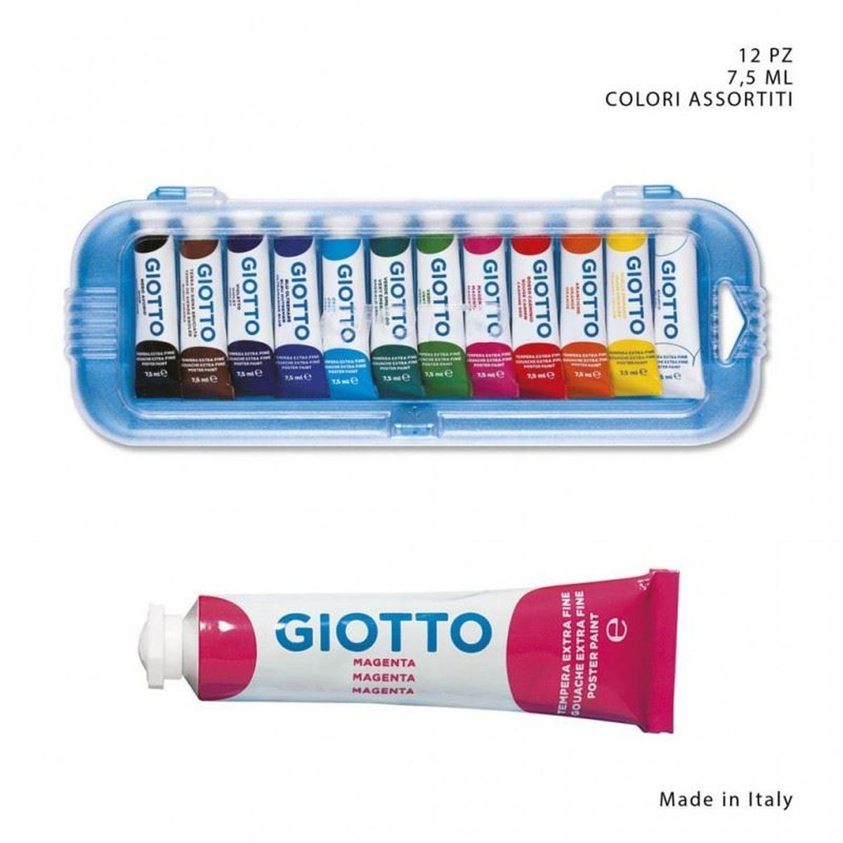 Giotto tempera 12 tubi da 7.5ml