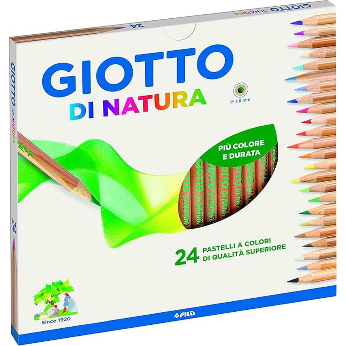 Giotto pastelli di natura astuccio 24 pz