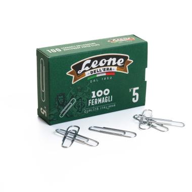 Fermagli n 5 antiruggine leone 100pz