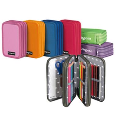 Astuccio 3zip bkl colorosa 12+18 giotto