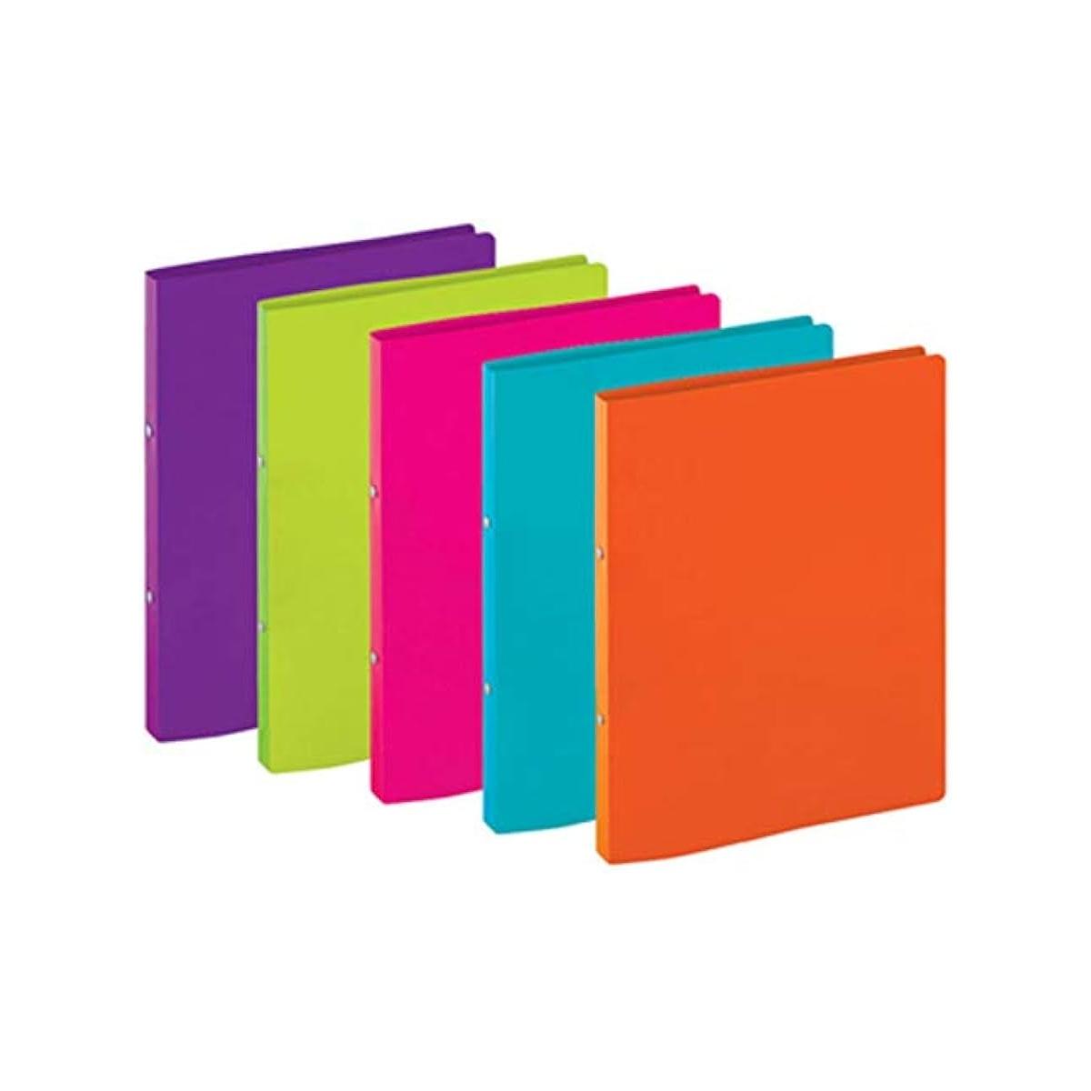 Raccoglitore my desk 4 anelli ppl d.30 fluo