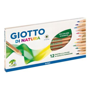 Giotto pastelli di natura astuccio 12 pz