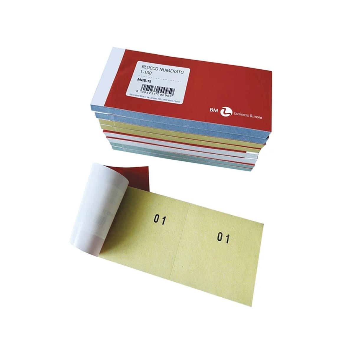 Blocco numerato da 1 a 100 ass.
