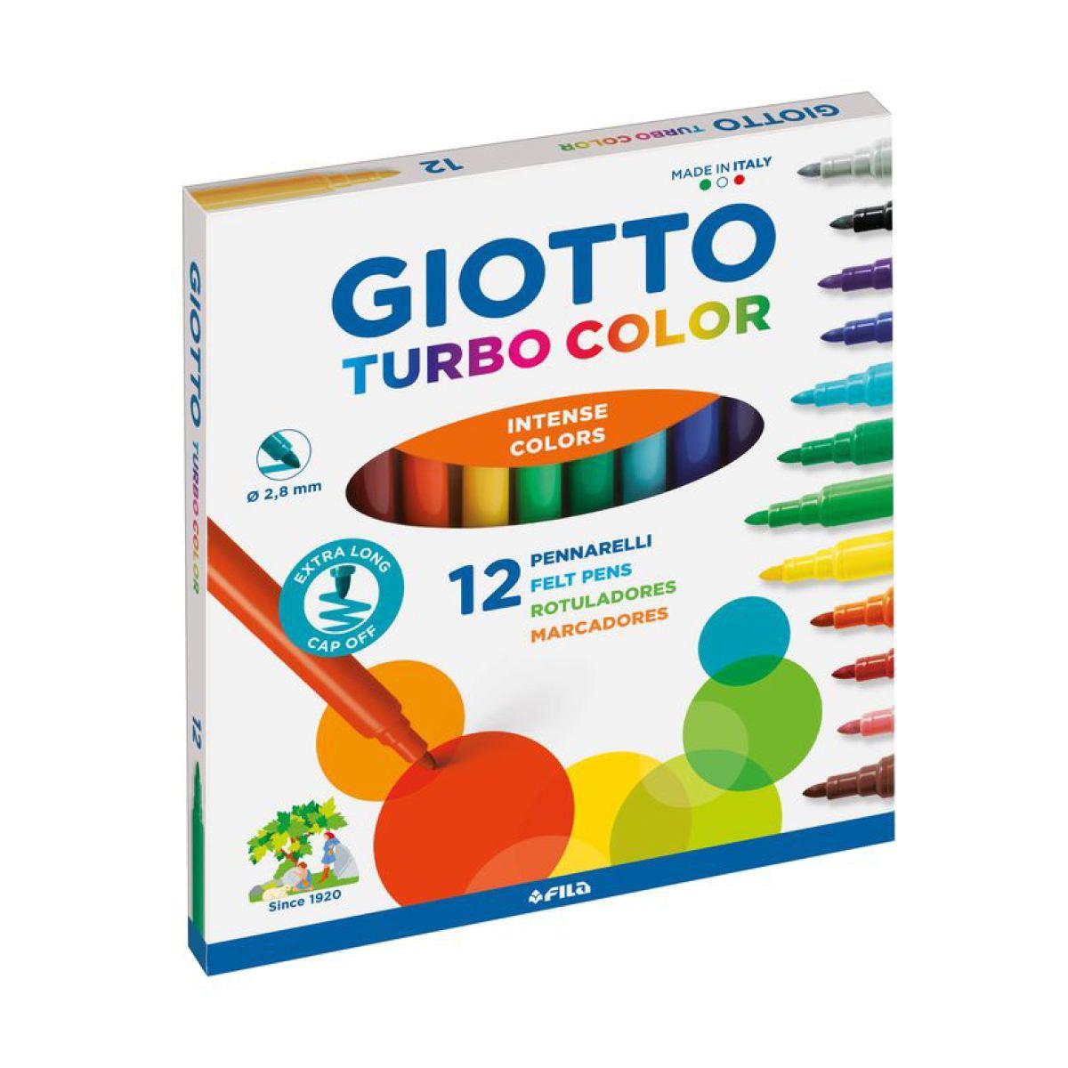 Giotto pennarelli turbo color cf.12 pz.