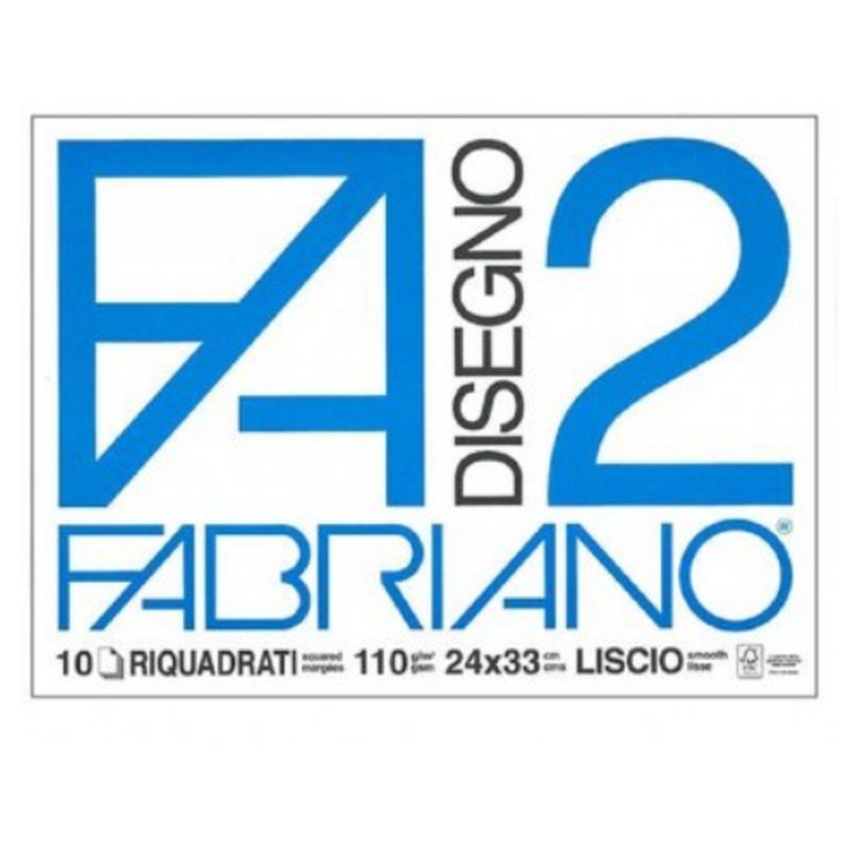 ALBUM FABRIANO 2 FG.10 24X33 110gr LISCIO SQ.