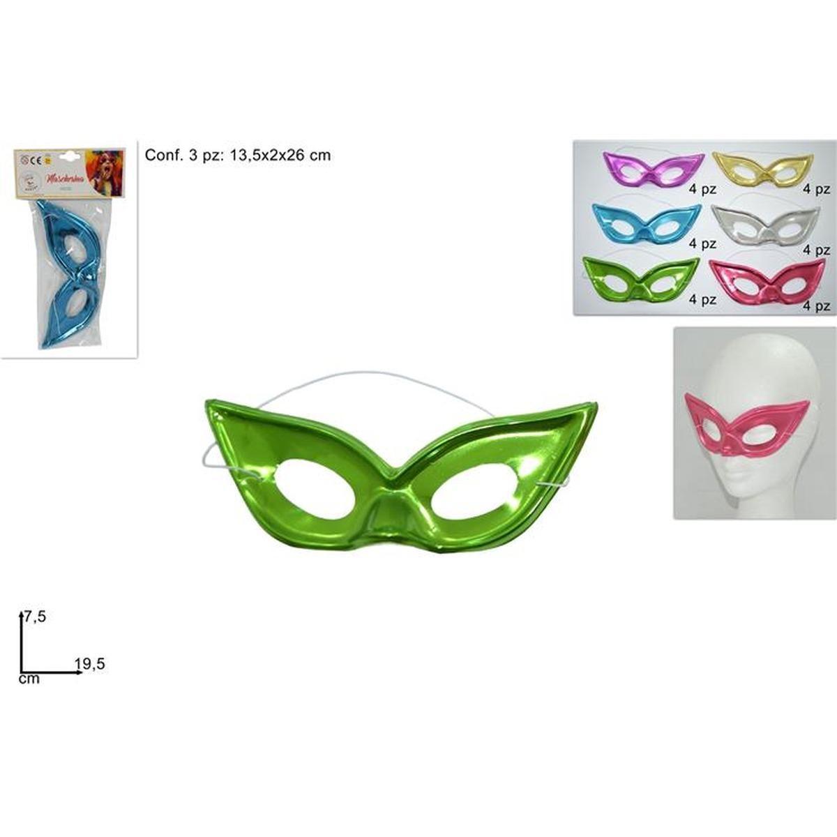 Set 3 mascherine plastica lucida