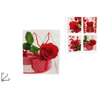 Busta regalo san valentino 42x33x12cm ass