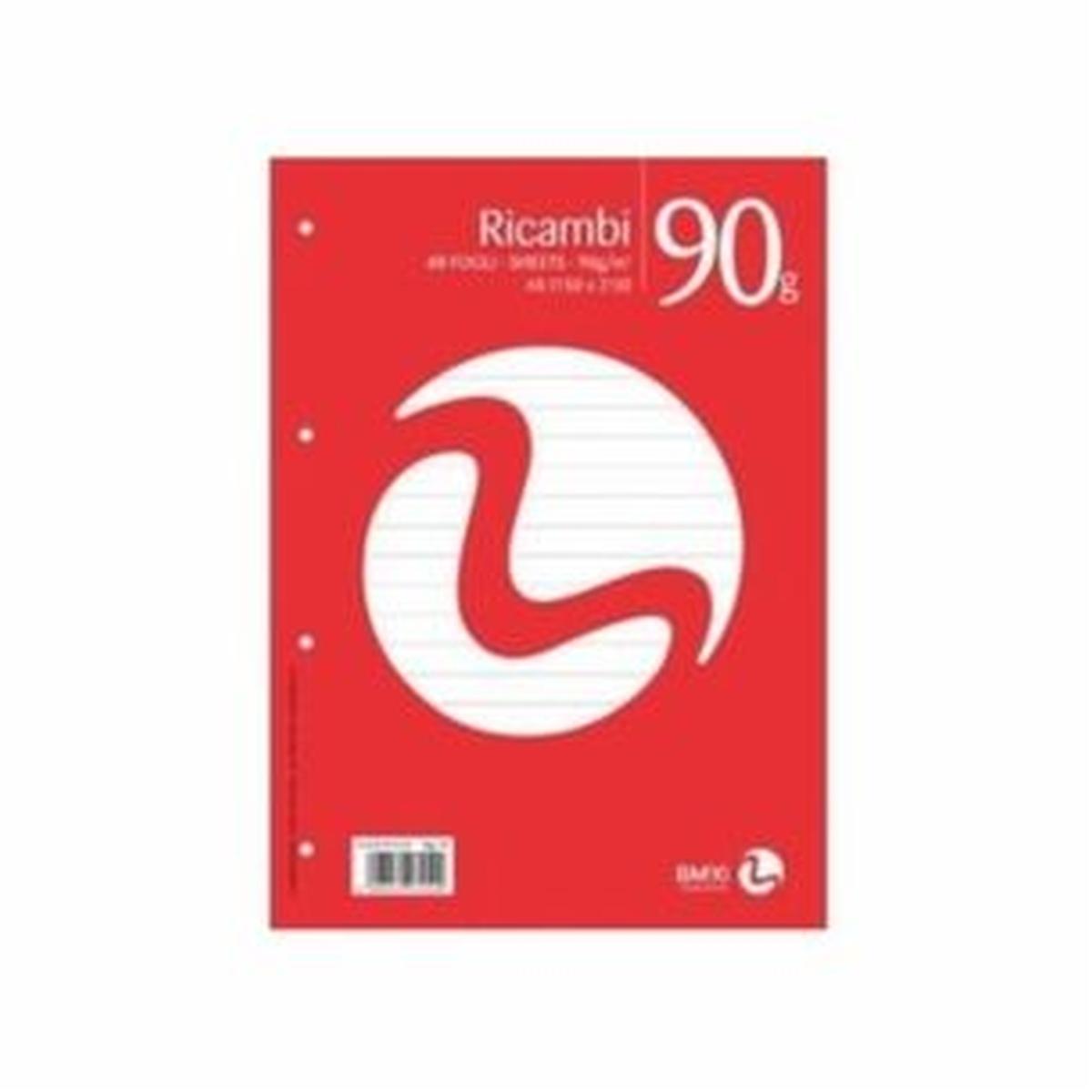 Ricambi quaderno a5 gr90 fg40 1r