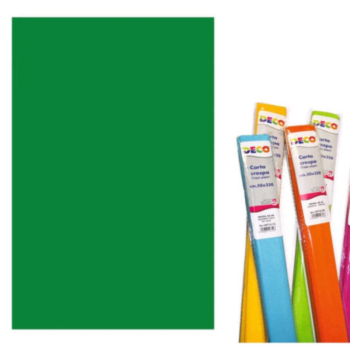 Carta crespa 180gr. verde bandiera 5pz