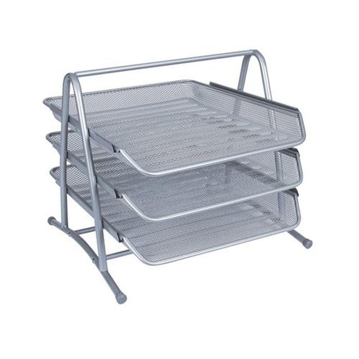 Set 3 vaschette portacorrispondenza silver