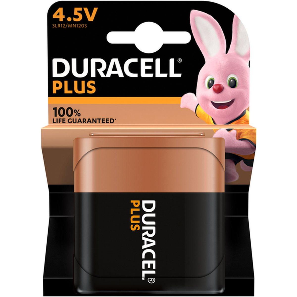 Duracell plus 100 piatta 4,5v mn1203 bl. 1pz