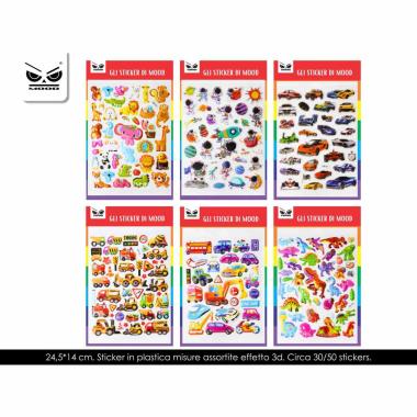 Sticker 3d plastic boy