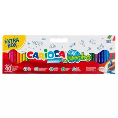 Carioca pennarelli jumbo scatola 40pz