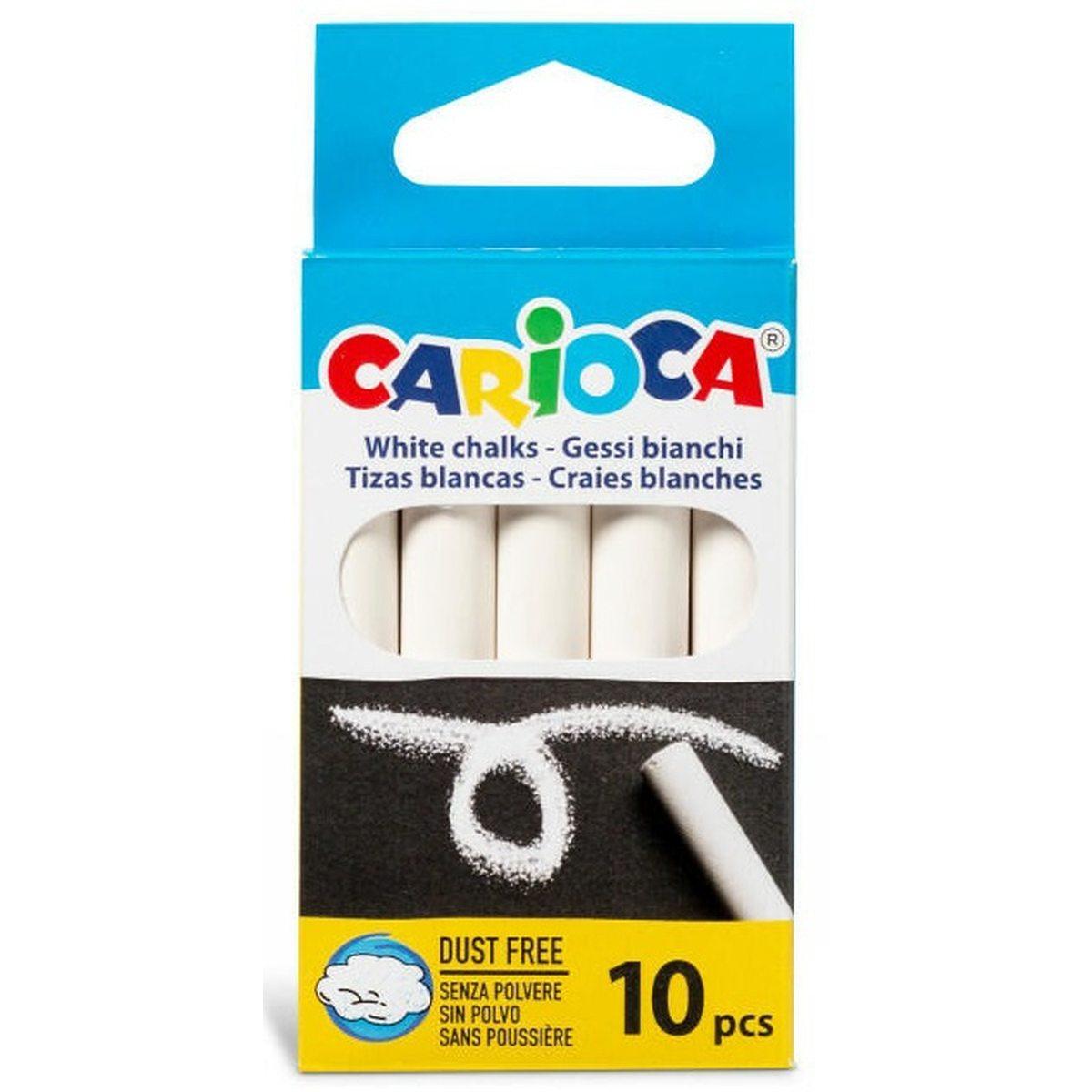 Gesso carioca tondo bianco 10 pz.