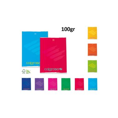 Maxiquaderno colorosa 100gr 18+1fg 1cm