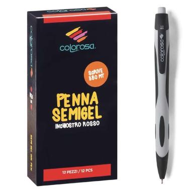 Penna semigel colorosa nero cf12