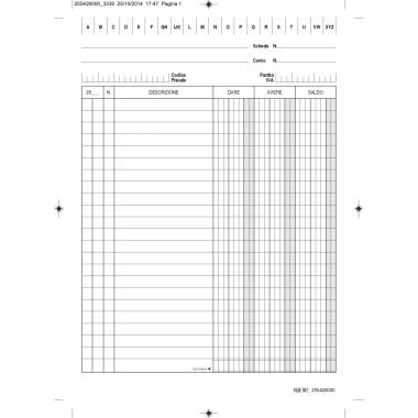 Schede a 3 colonne 15x21 cf100