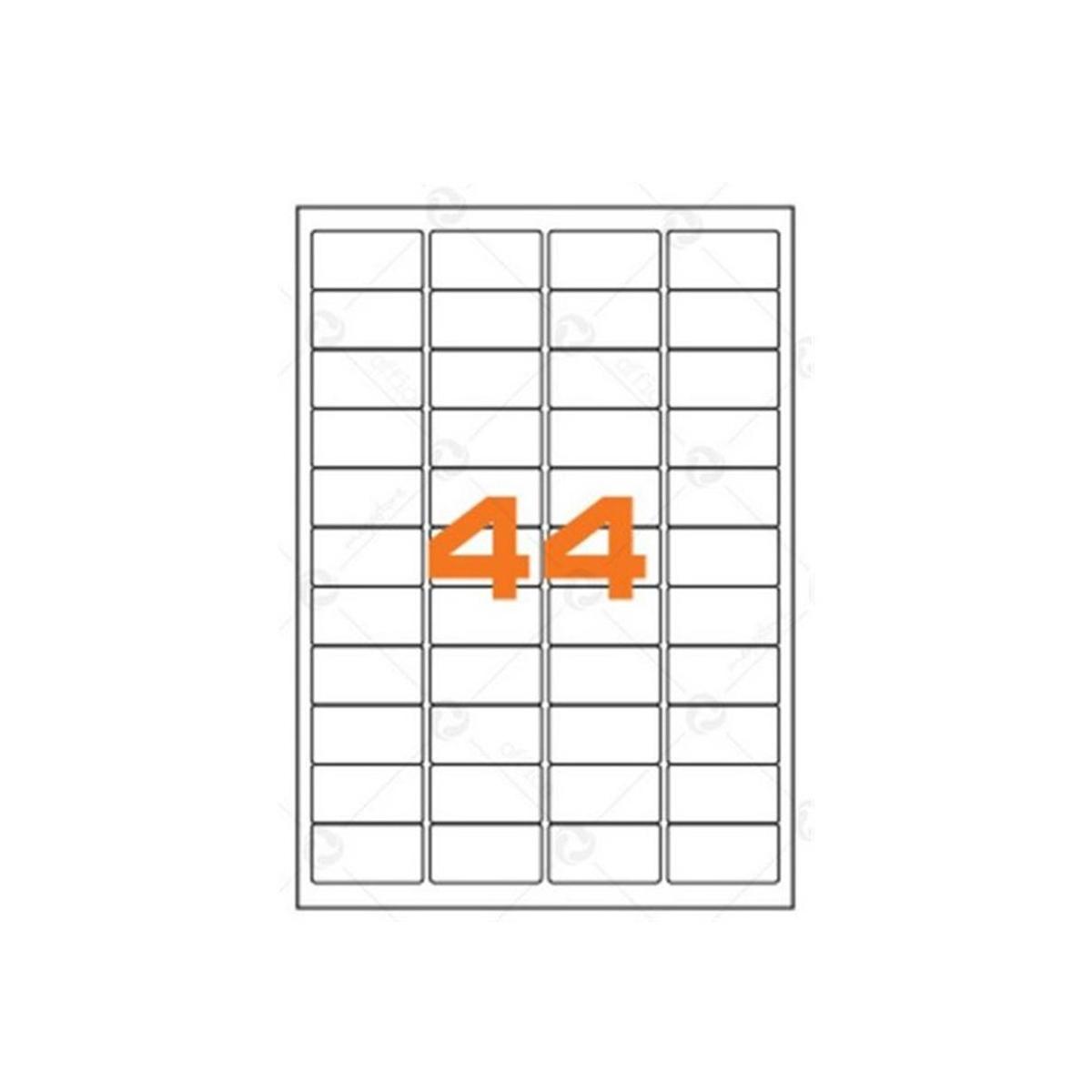 Cf.100 etichette ades. su a4 47.5x25.5