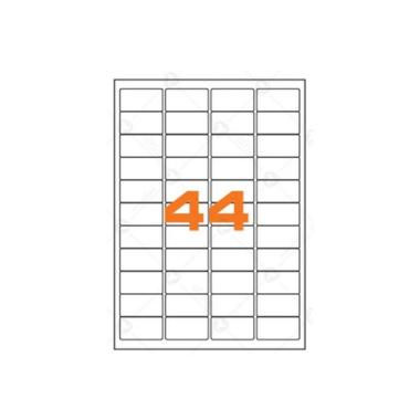 Cf.100 etichette ades. su a4 47.5x25.5