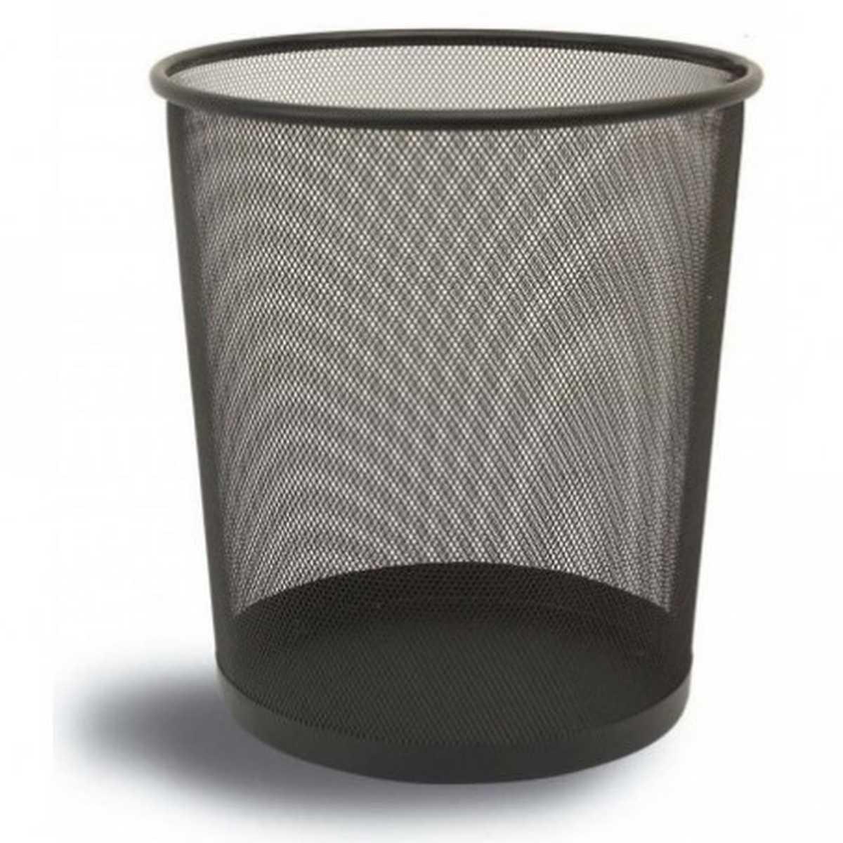 Cestino gettacarte metallo nero h34