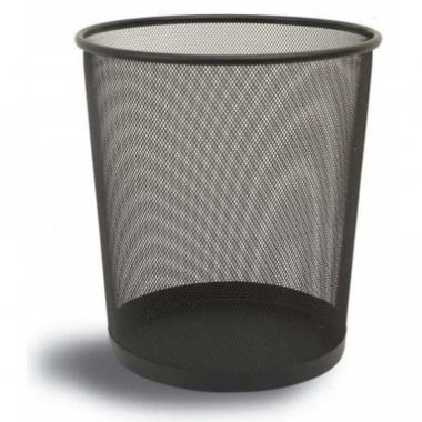 Cestino gettacarte metallo nero h34