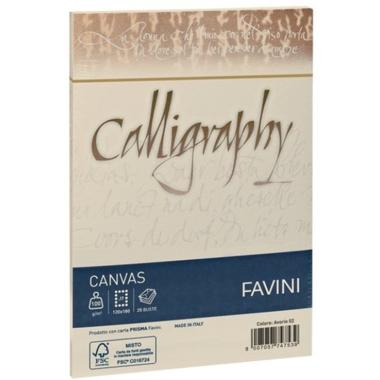 Calligraphy canvas 25 buste avorio 12x18