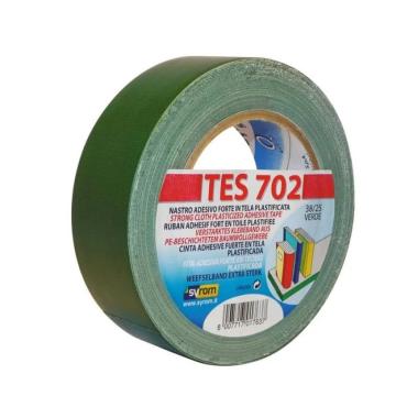 Nastro telato tes 702 38x25mt verde
