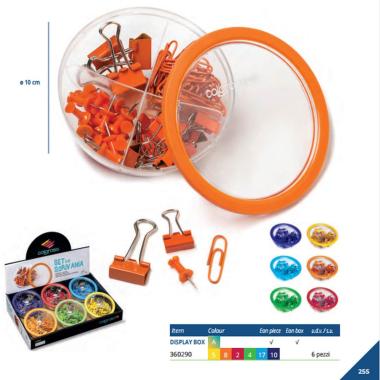 Set da scrivania minuteria colorosa 6 colori