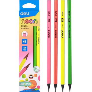 Matite temperate hb neon cf12 deli