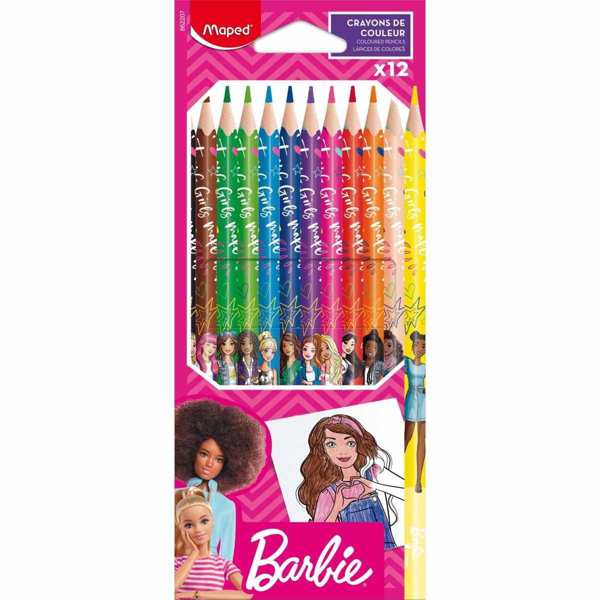 Maped pastelli cf12 barbie