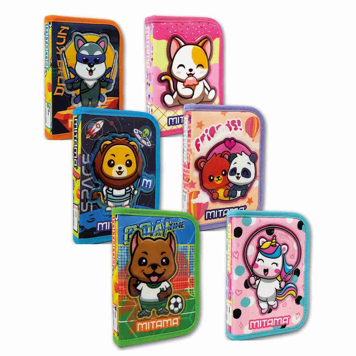 Astuccio spinny 1 zip mix boy/girl mitama