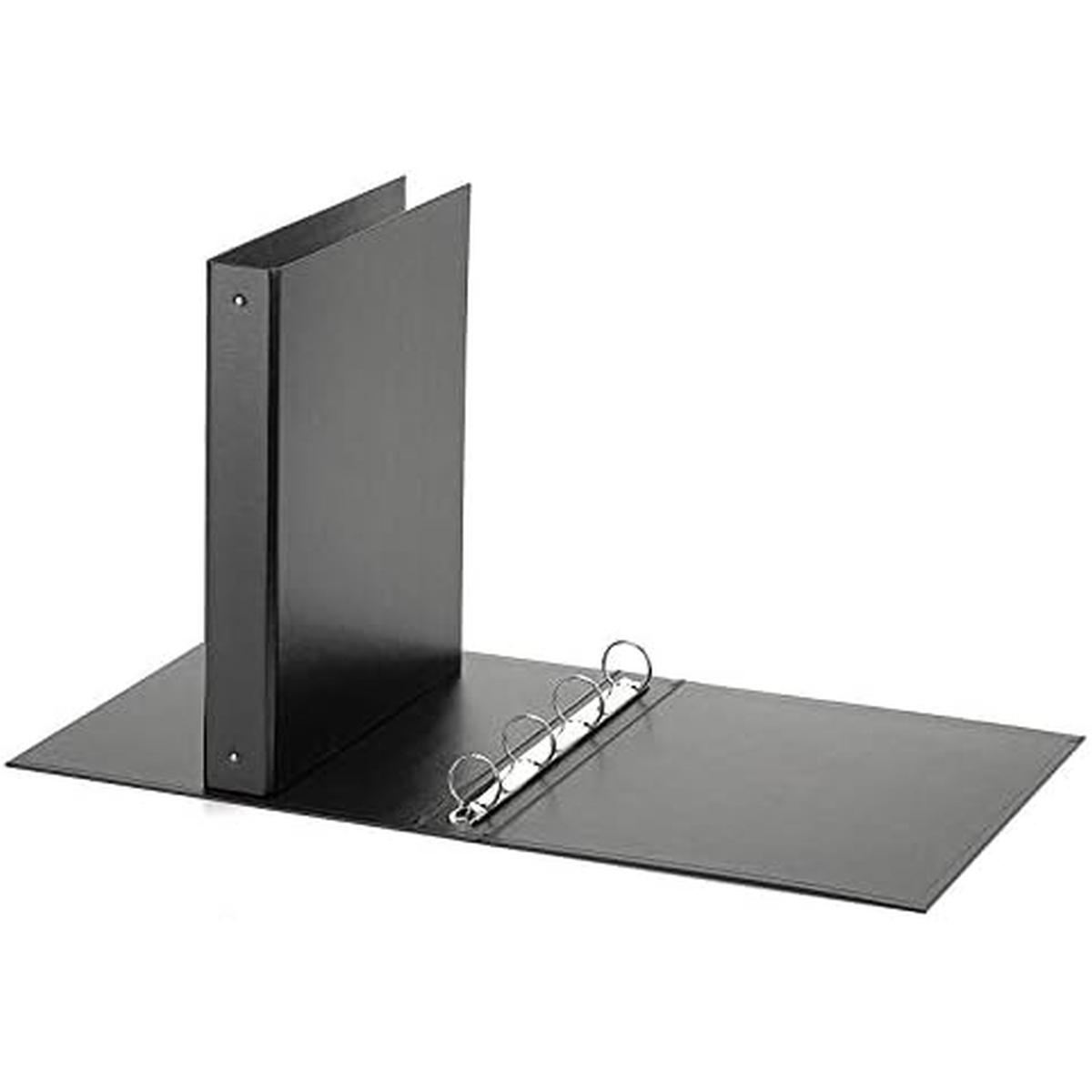 Raccoglitore 4 anelli a3 30x42 pvc nero